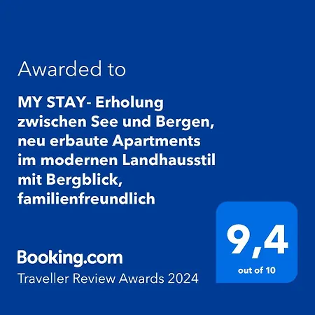 Lejlighed My Stay- Erholung Zwischen Und Bergen, Neu Erbaute Im Modernen Landhausstil Mit Bergblick, Familienfreundlich Fischbachau